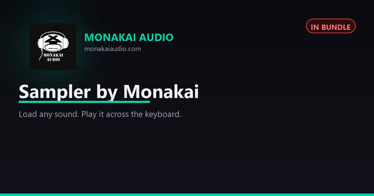 Sampler by Monakai VST3 plugin interface for Windows