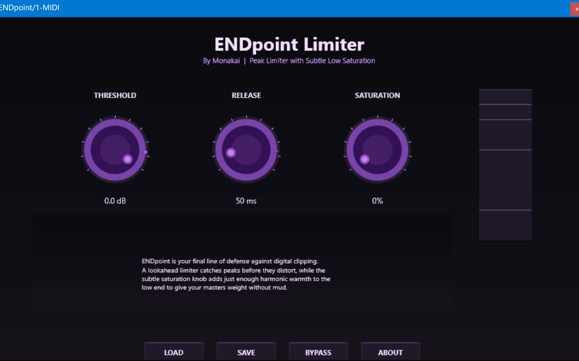 Endpoint VST3 plugin interface for Windows